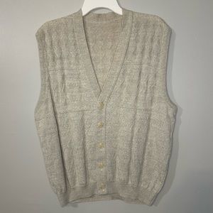 cream buttoned vest